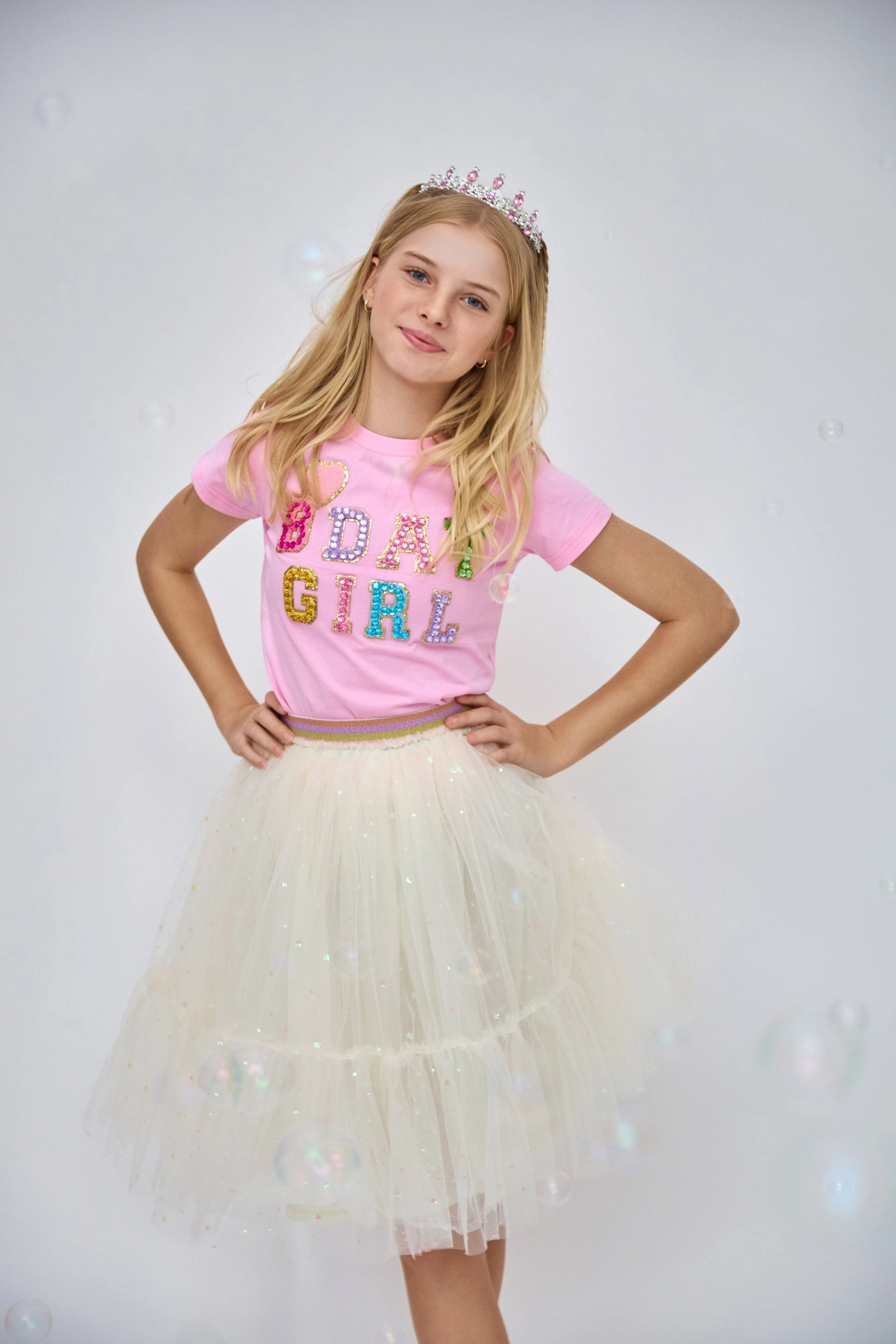 Pink Birthday Girl Gem T-Shirt