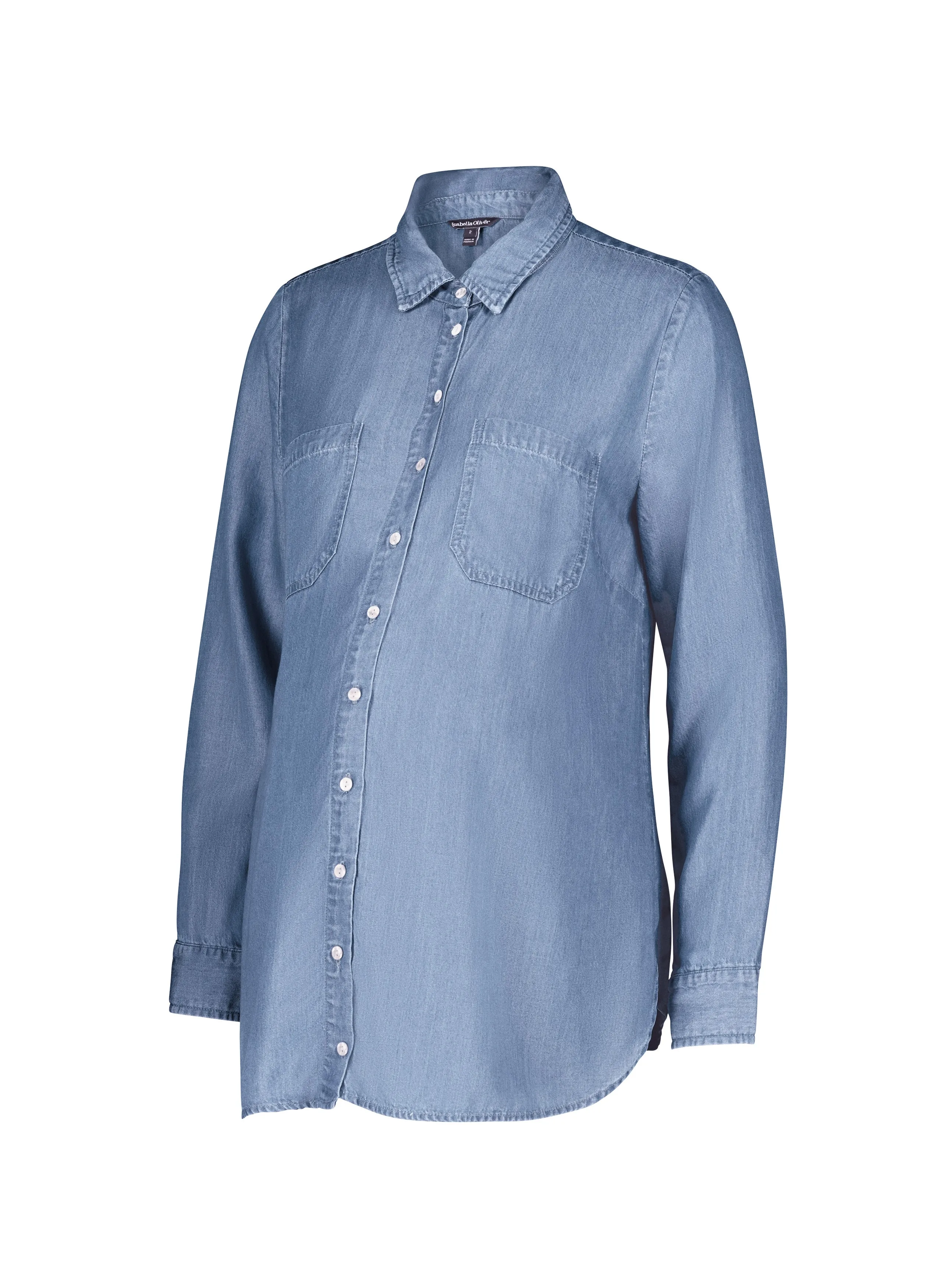 Raffa Chambray Maternity Shirt with Tencel™