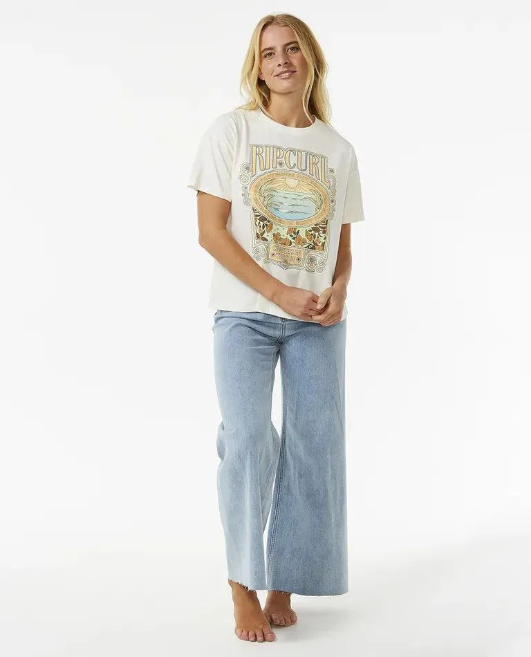 Rip Curl Long Days Relaxed Ladies Tee Bone