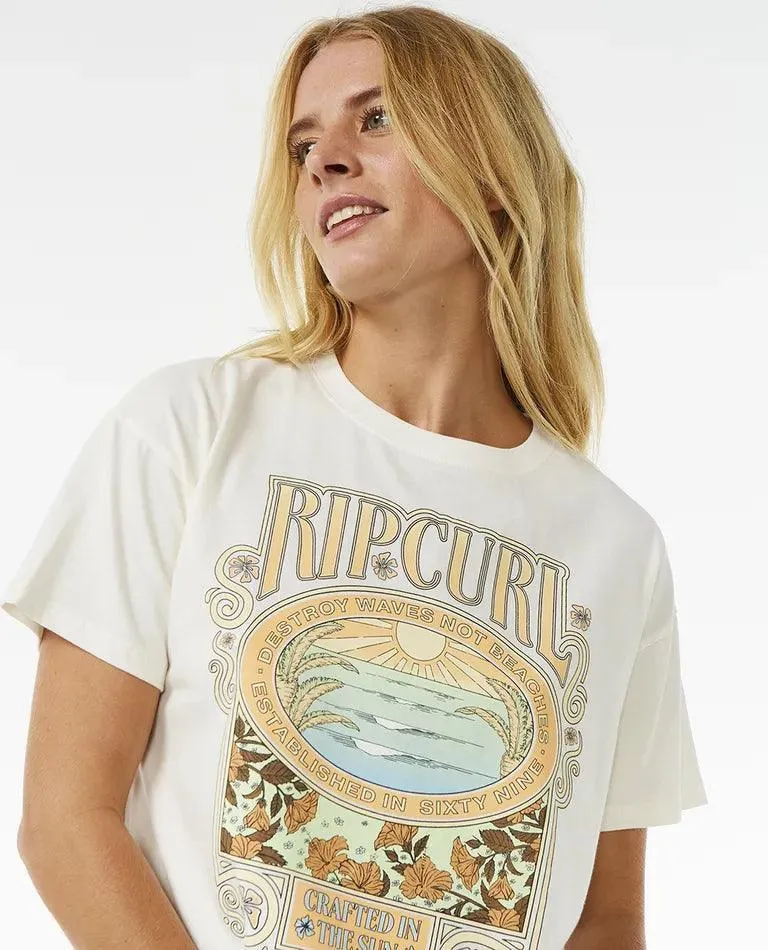 Rip Curl Long Days Relaxed Ladies Tee Bone