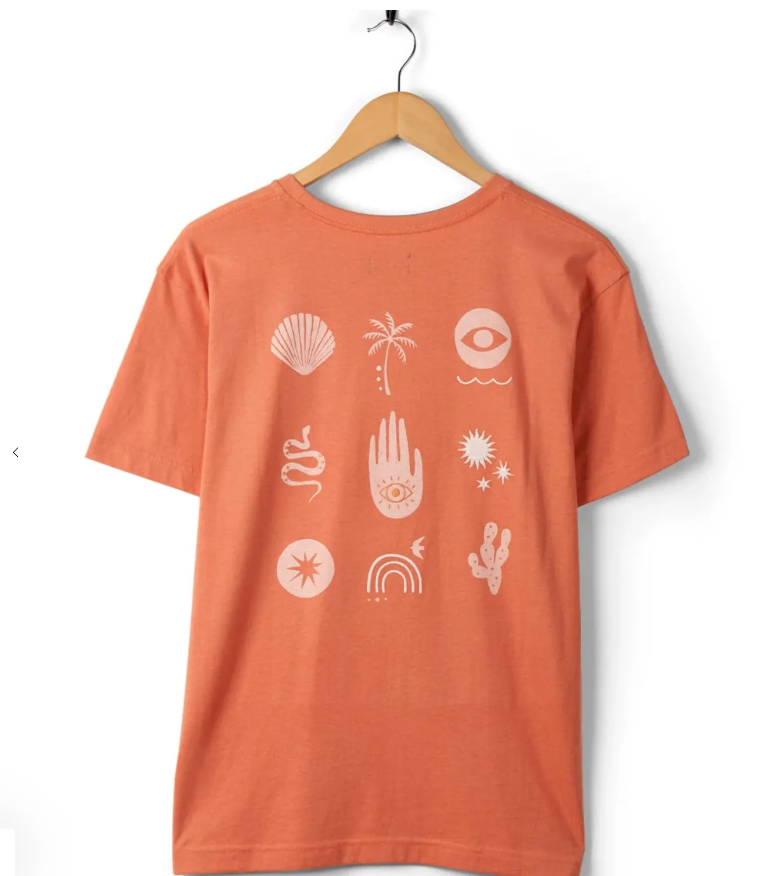 Saltrock Journey - Recycled Womens Short Sleeve T-Shirt - Peach