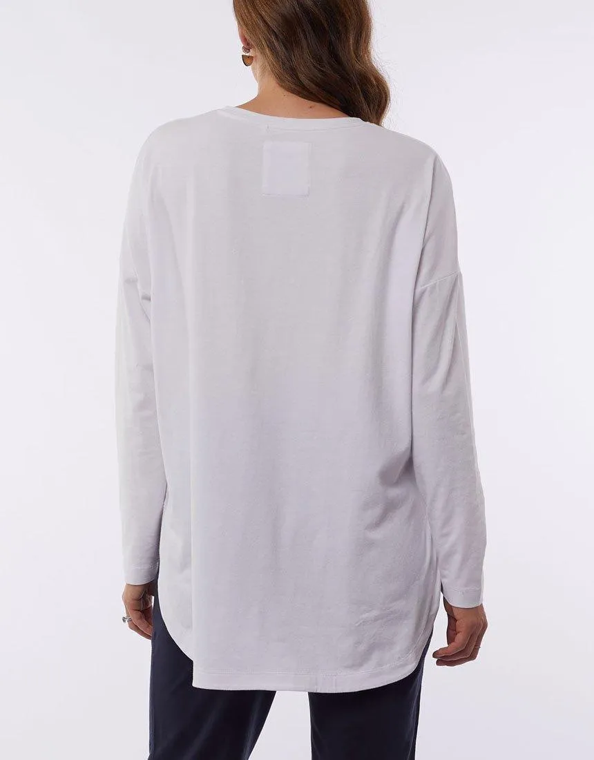 Society Long Sleeve Tee - White