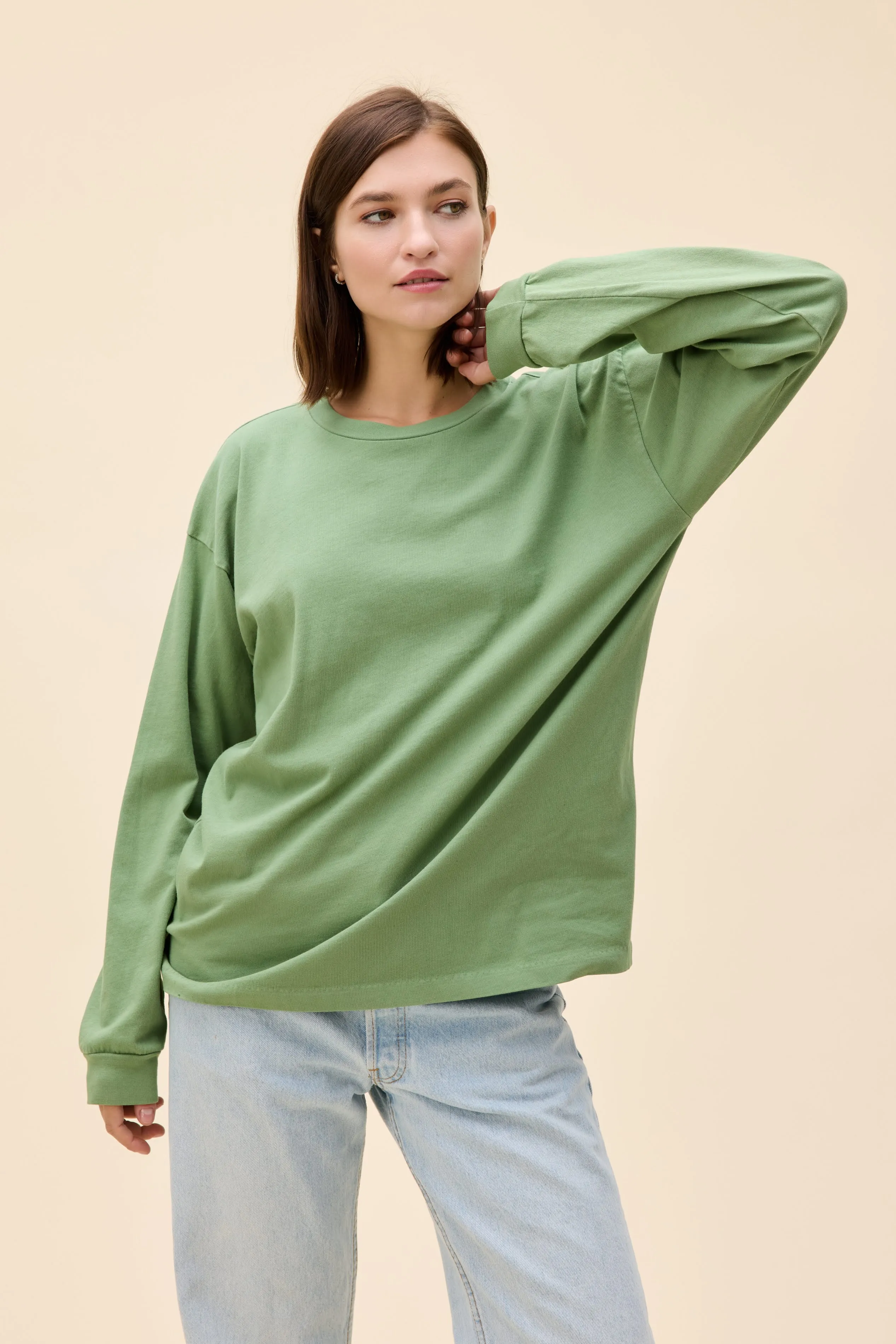 Solid Relaxed Long Sleeve