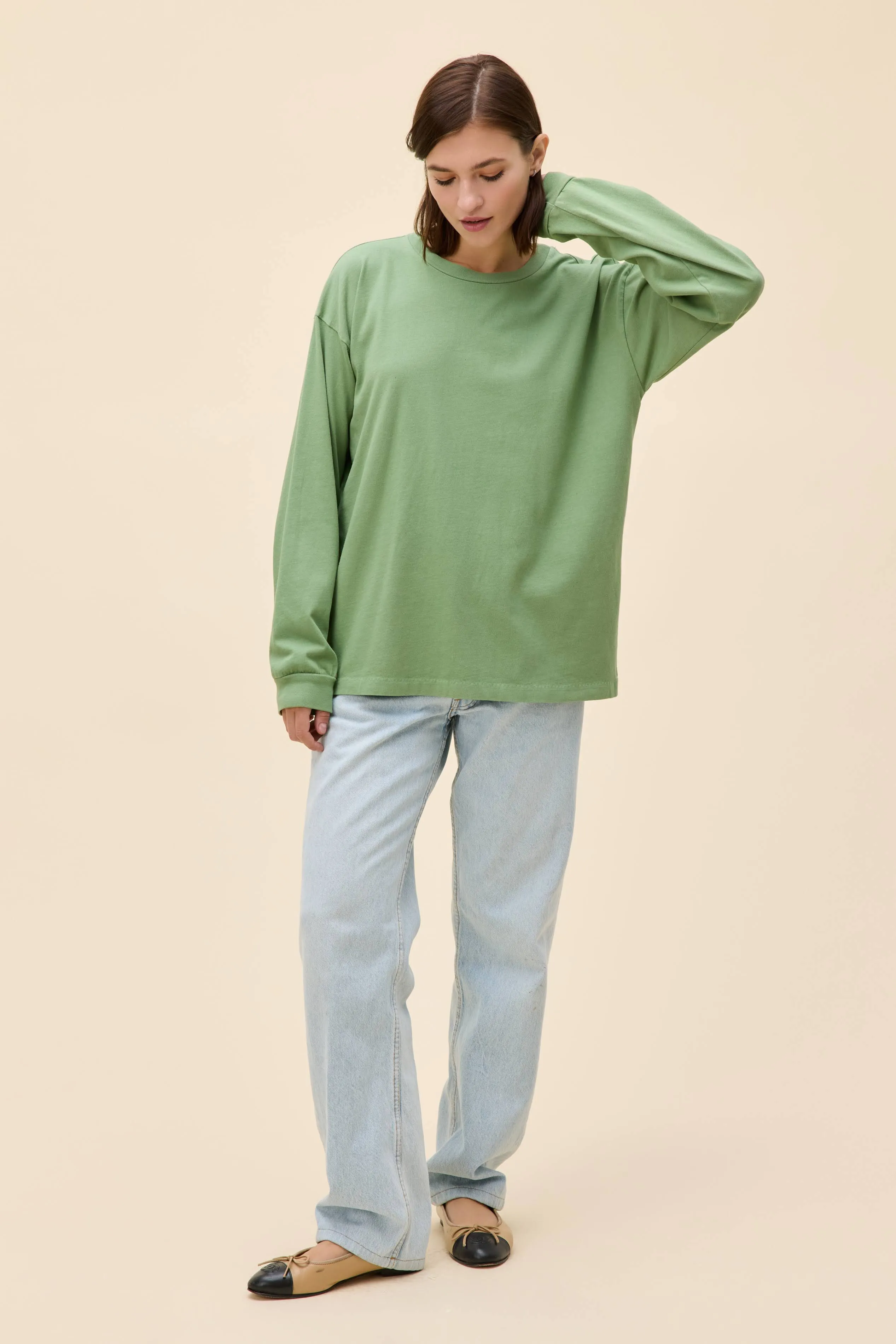 Solid Relaxed Long Sleeve