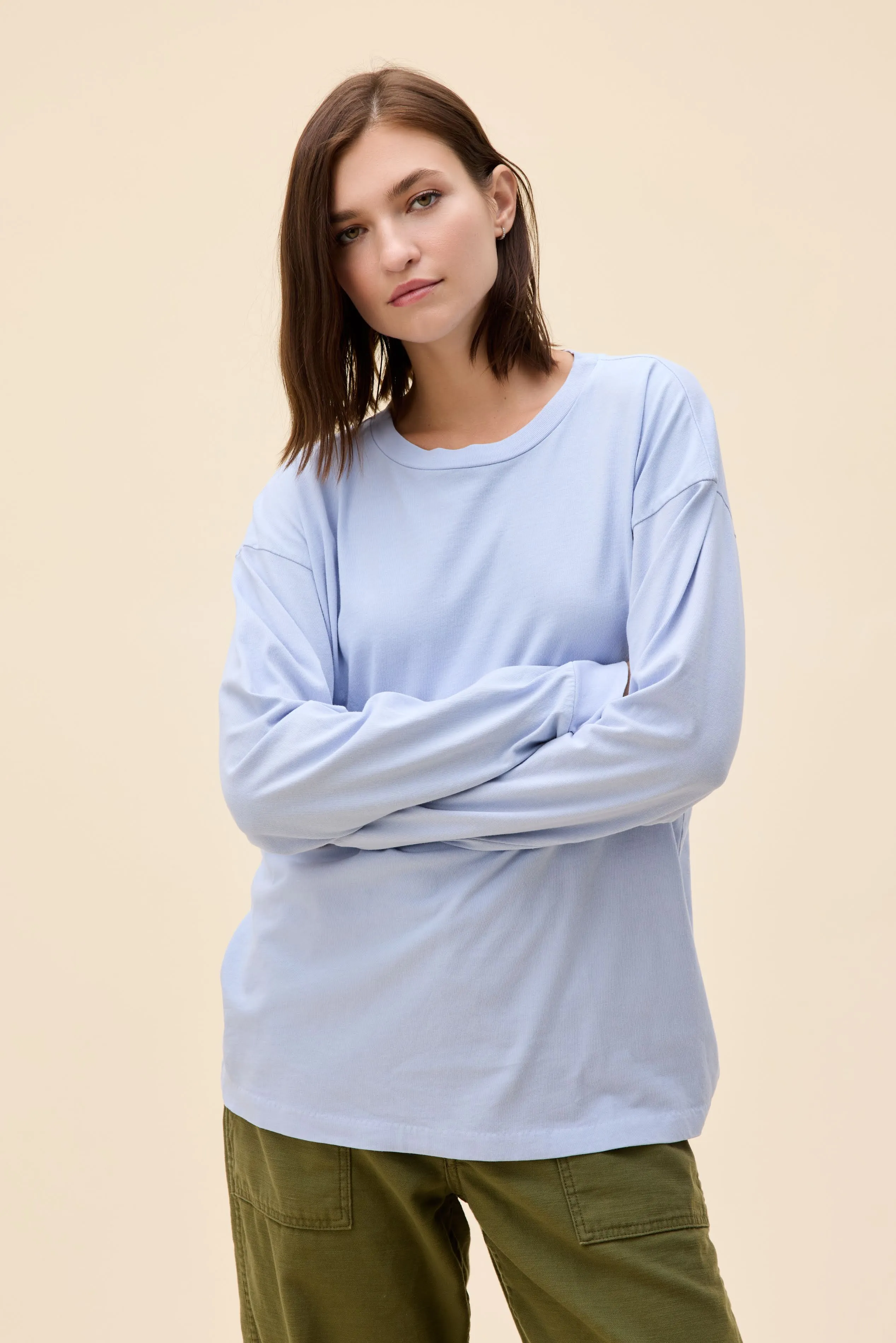 Solid Relaxed Long Sleeve