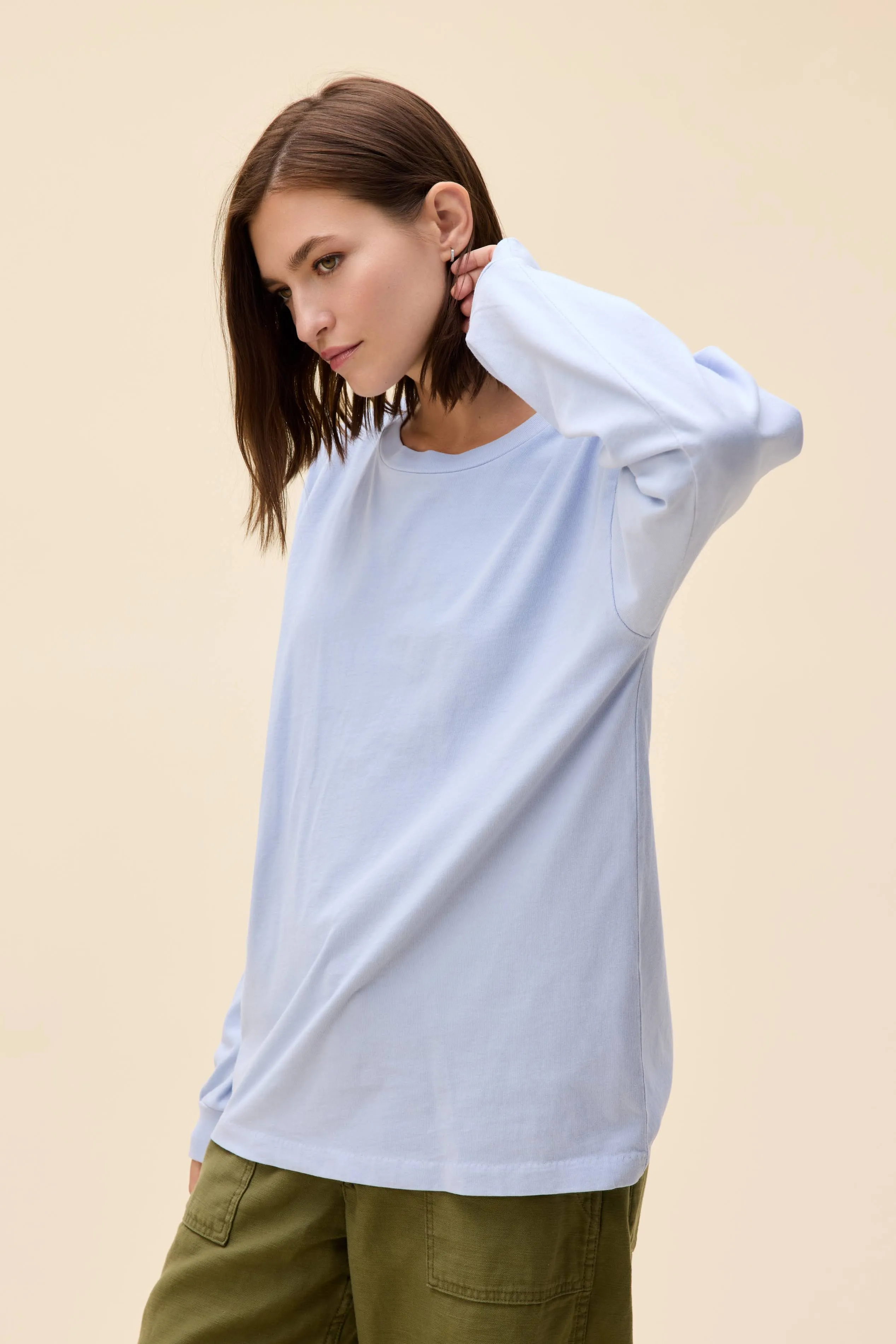 Solid Relaxed Long Sleeve