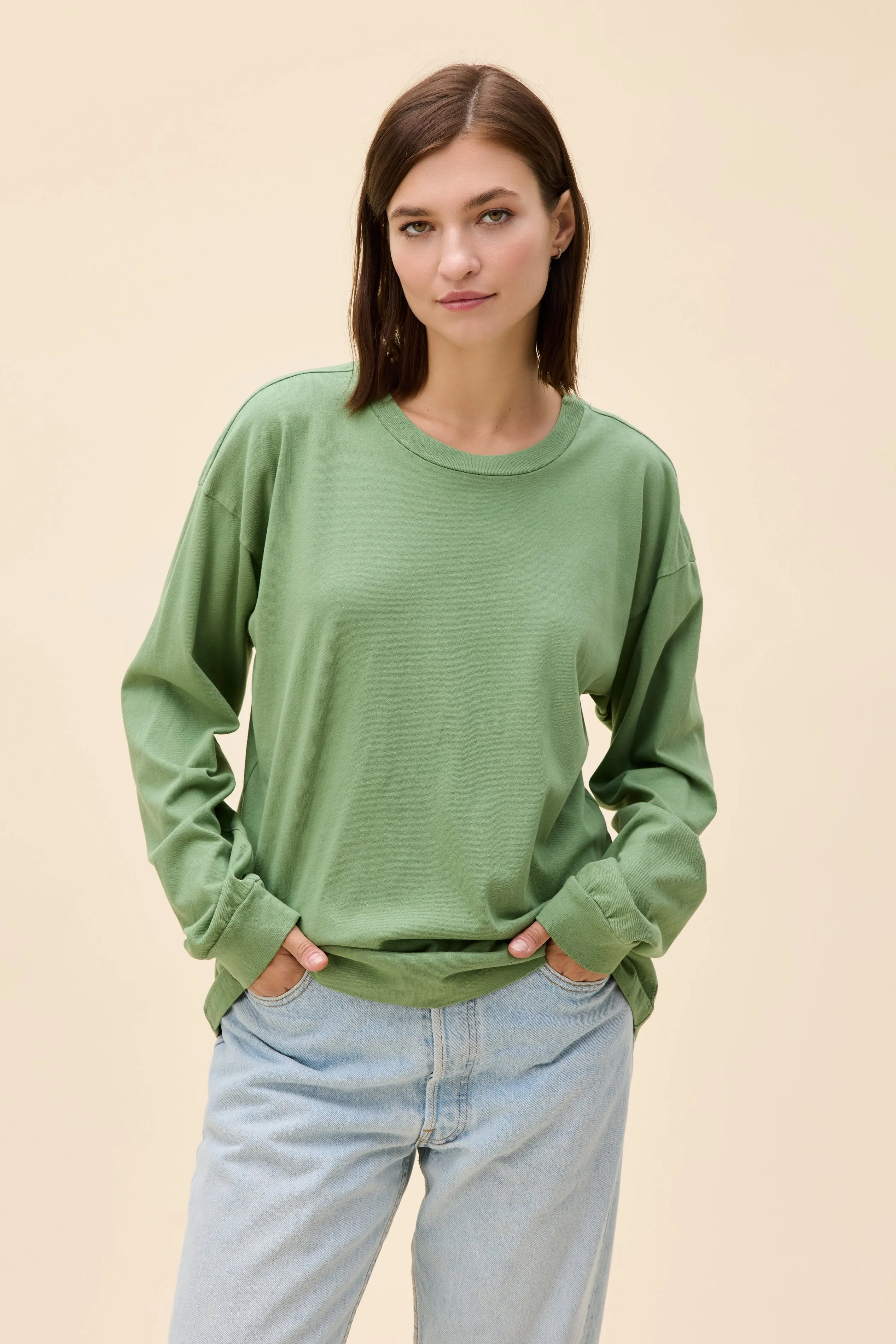 Solid Relaxed Long Sleeve