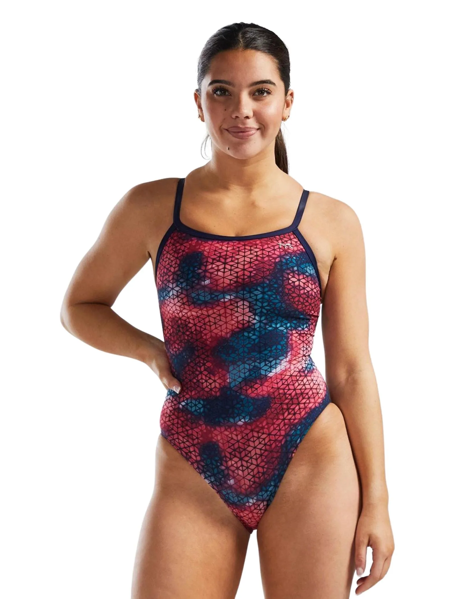 StarHex Durafast Elite Diamondfit Swimsuit - Red/Multi