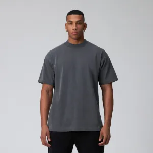 Talentless Mock Neck Tee Steel Grey