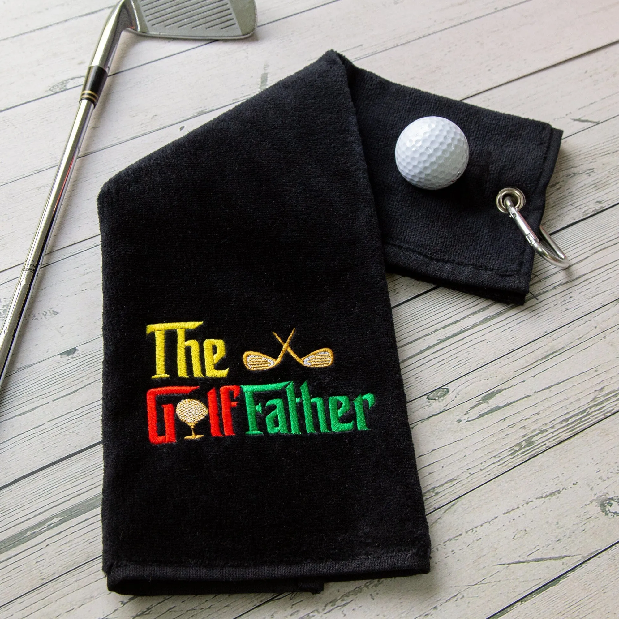 The Golffather Novelty Tri Fold Golf Towel