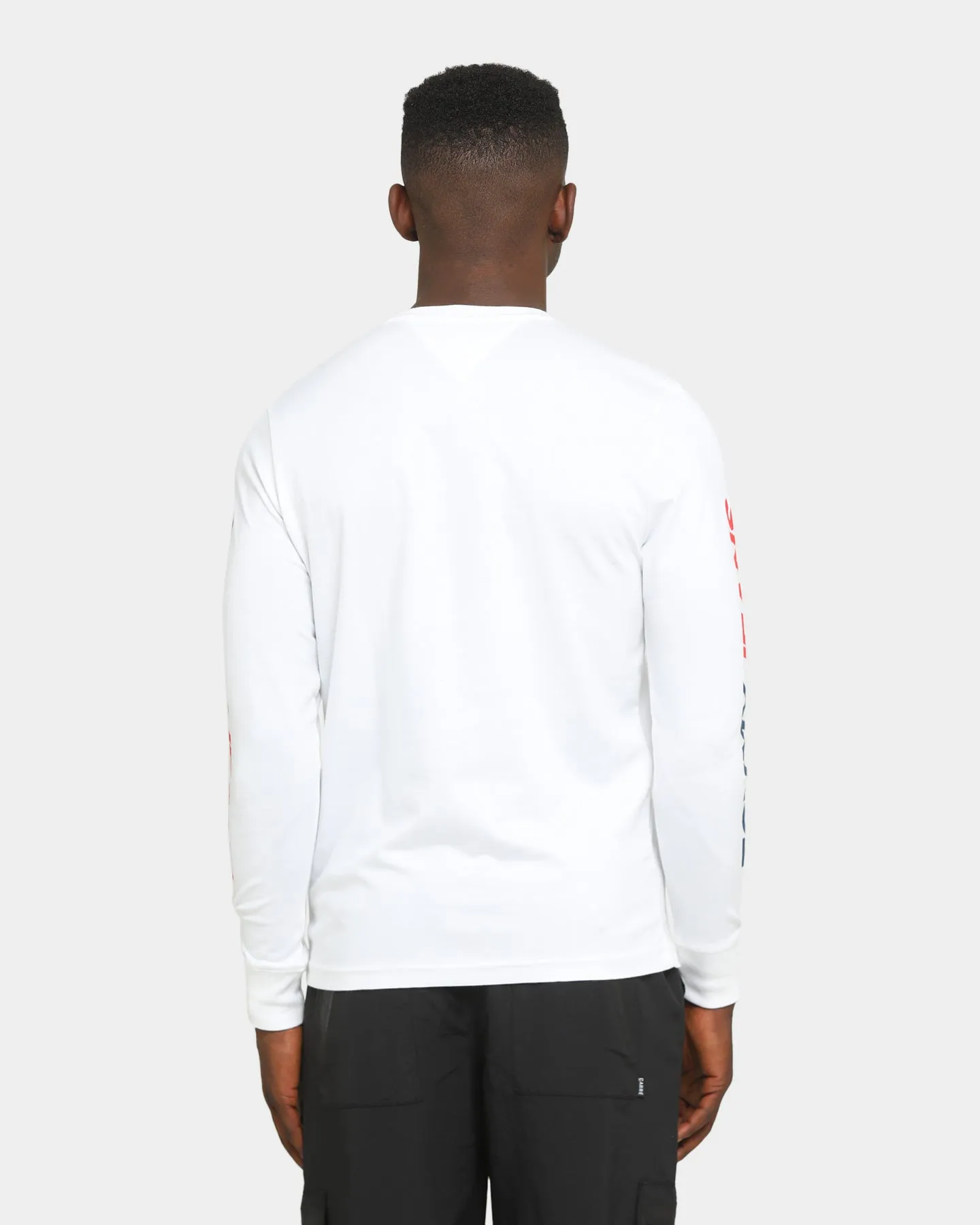 Tommy Jeans Long Sleeve USA T-Shirt White