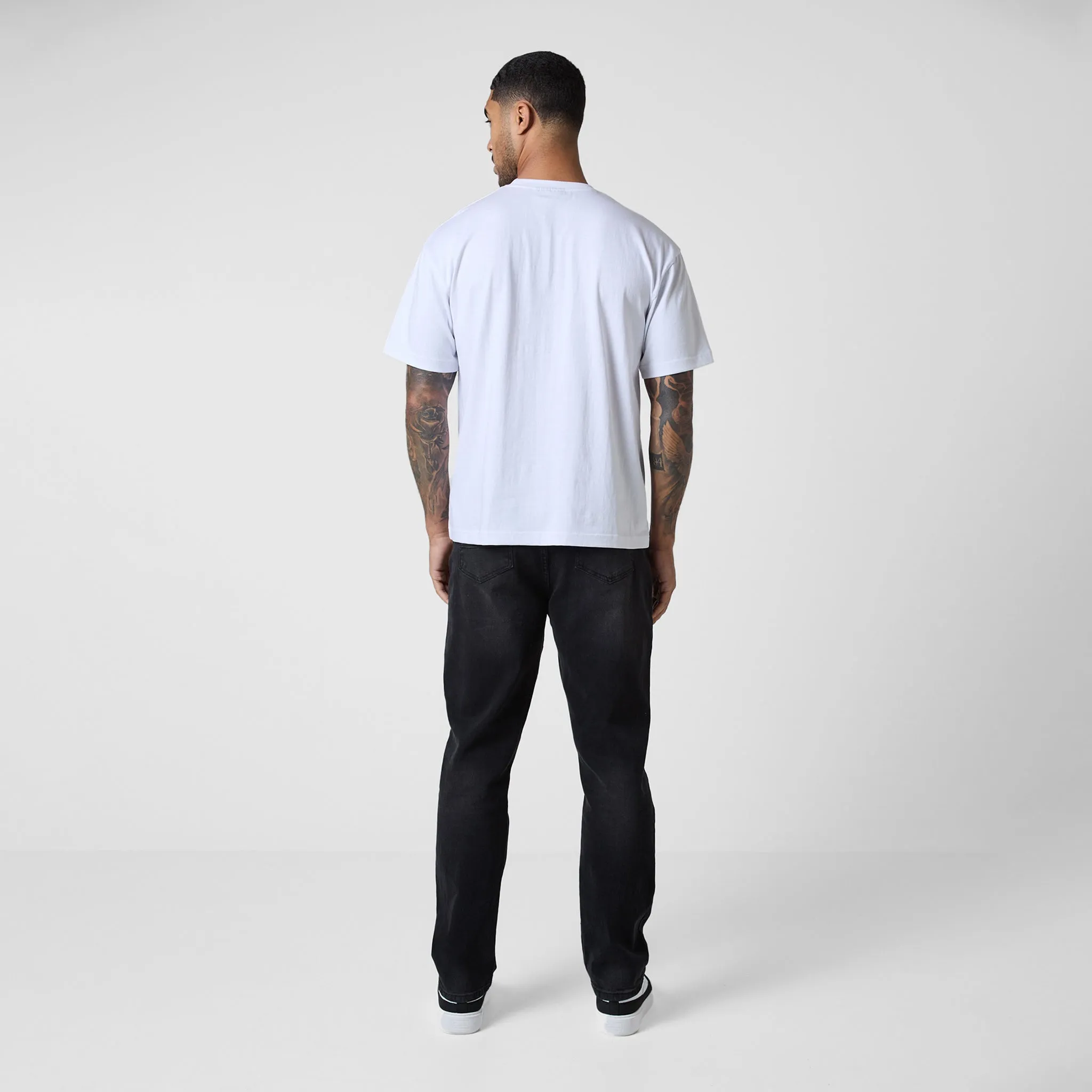 Varsity Stacked Relaxed Fit T-Shirt | White