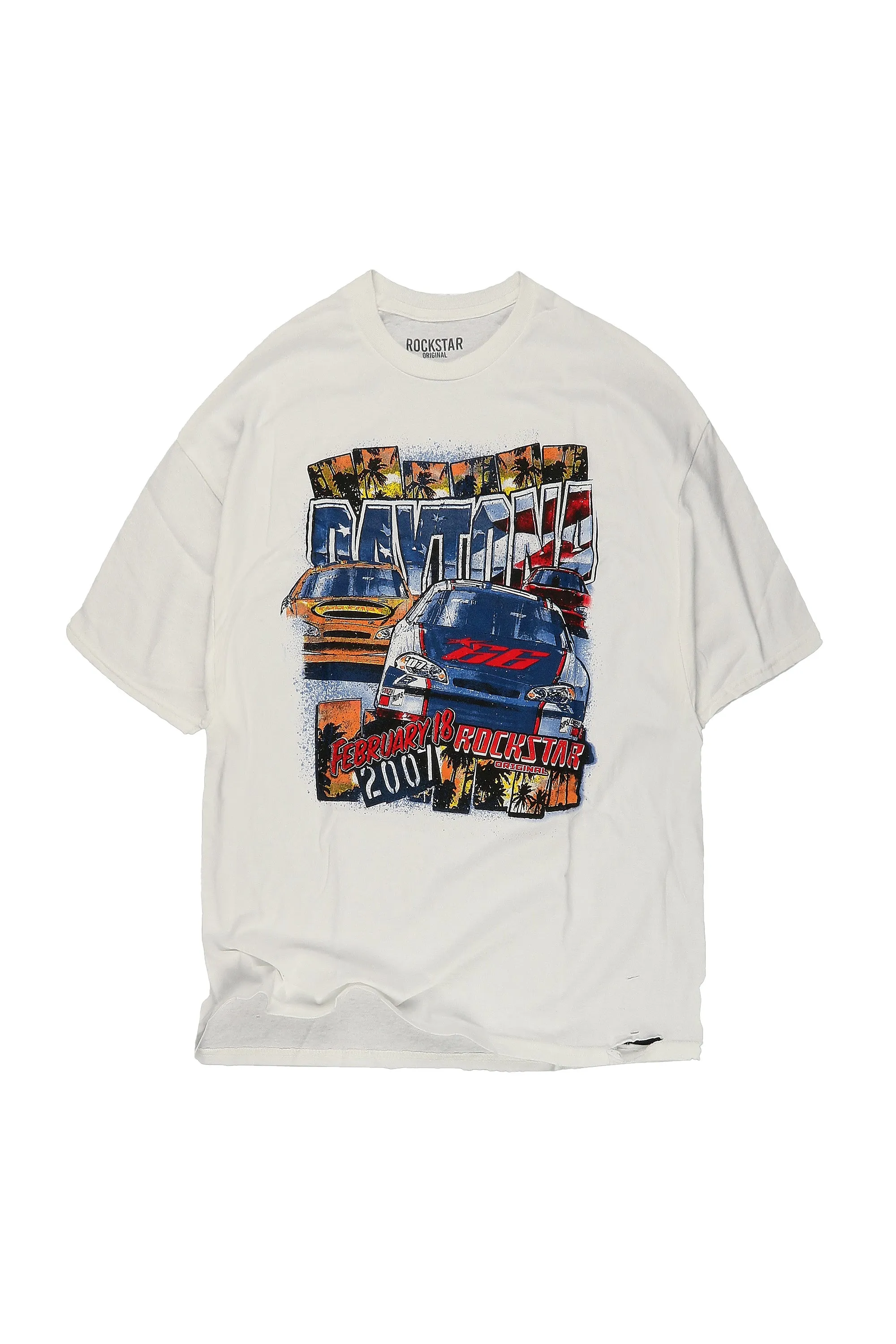 Waylen White Oversized Graphic T-Shirt