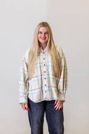 We The Free Girl Meets Boy Plaid Shirt | Tea Combo