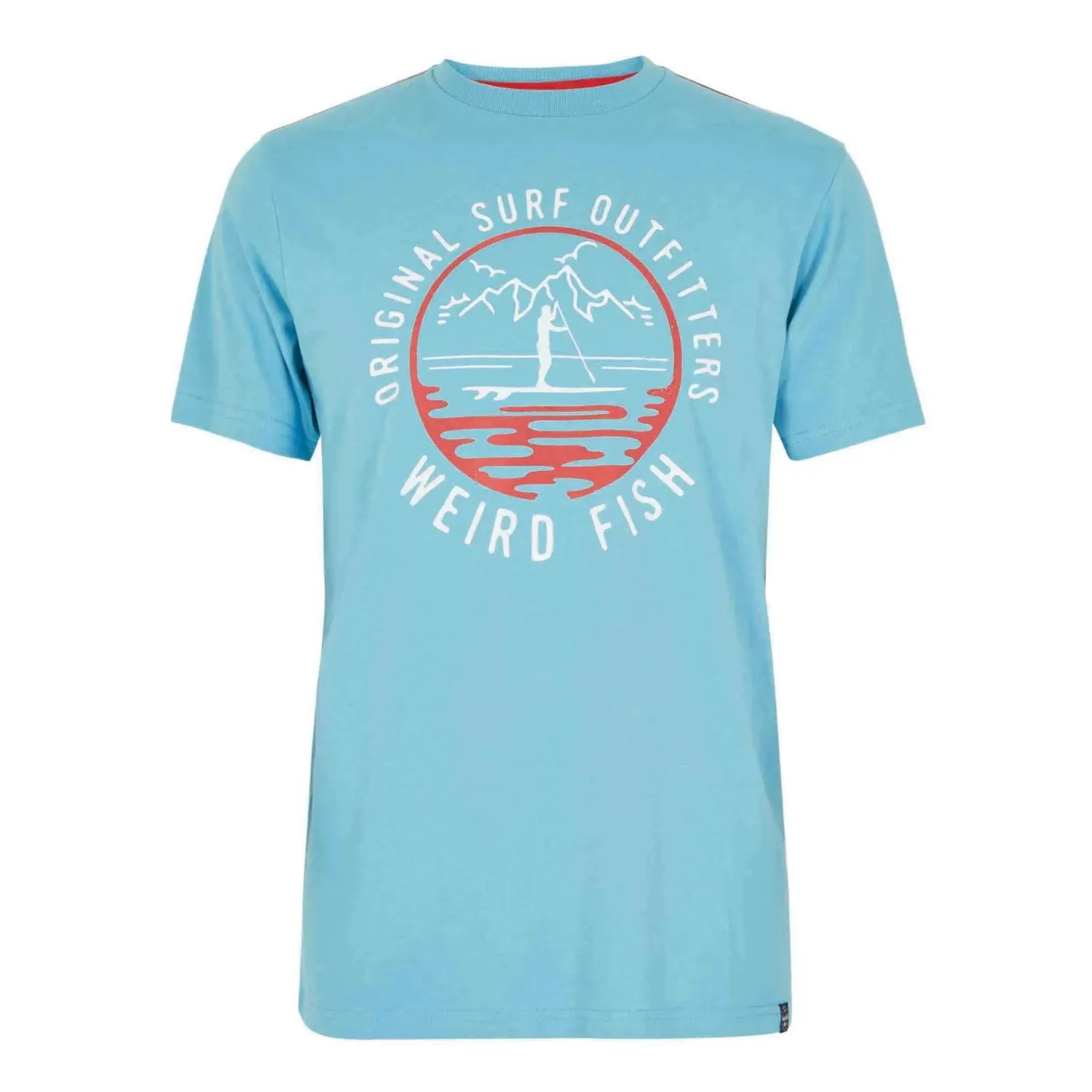 Weird Fish L Sky Blue Paddle Eco T-Shirt