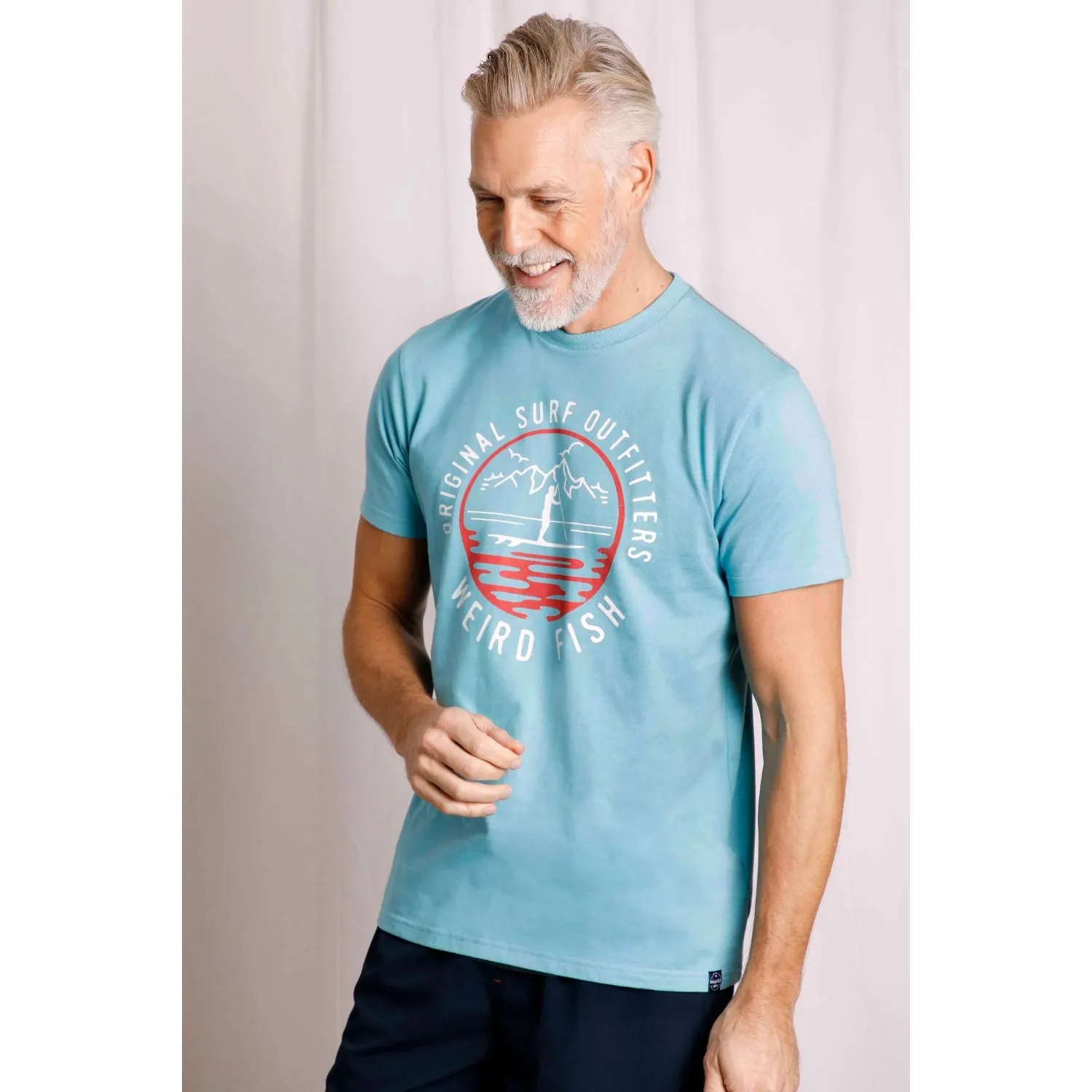 Weird Fish L Sky Blue Paddle Eco T-Shirt