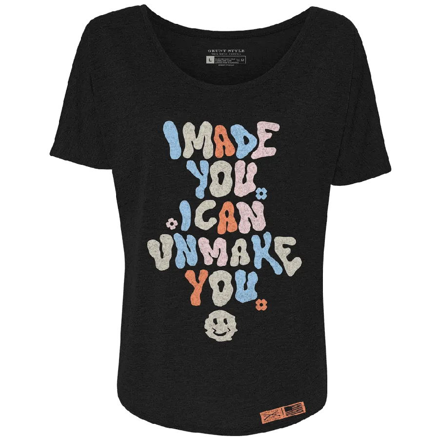 Women's Unmake You Slouchy T-Shirt - Black