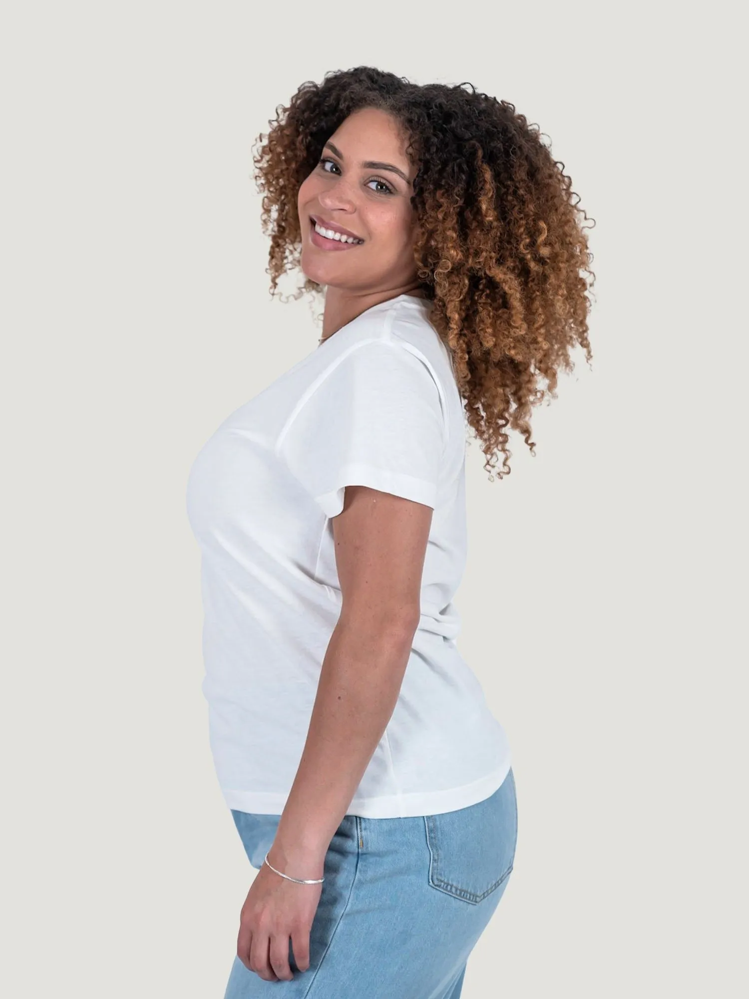 Women's White Crew Neck (1st Gen.) FINAL SALE