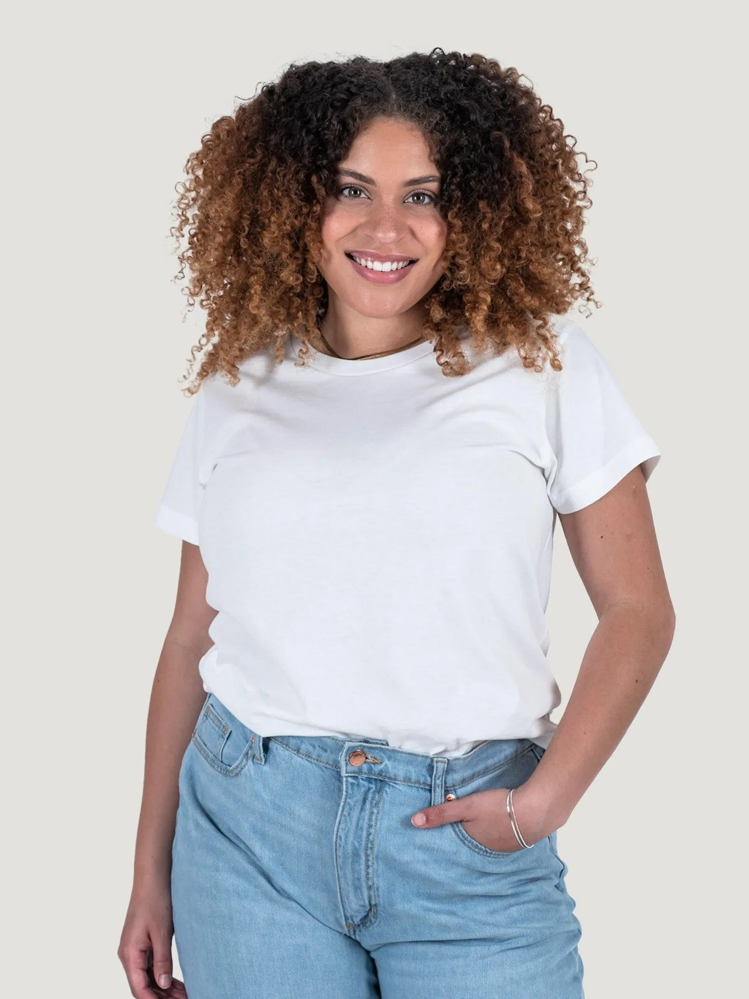 Women's White Crew Neck (1st Gen.) FINAL SALE